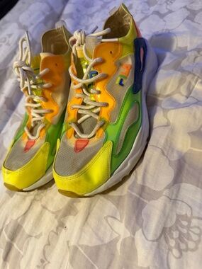 Fila Kids Neon Multicolor Sneakers - Yellow/Green/Blue/Orange